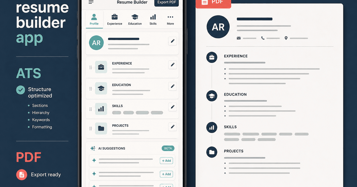 Resume Builder App: What the Best One Lets You Do