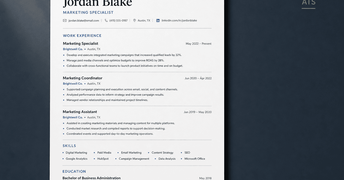 Resume format for ATS: a simple guide that works